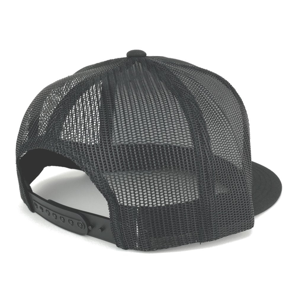 Trendy Apparel Shop Uruguay Flag 5 Panel Flatbill Trucker Mesh Snapback Cap