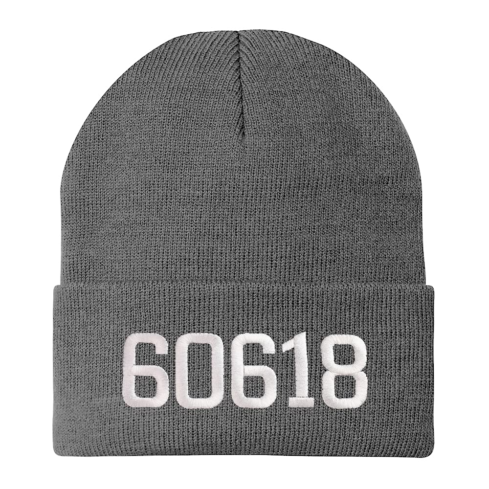 Trendy Apparel Shop 60618 Chicago IL Old English Embroidered Long Cuff Beanie