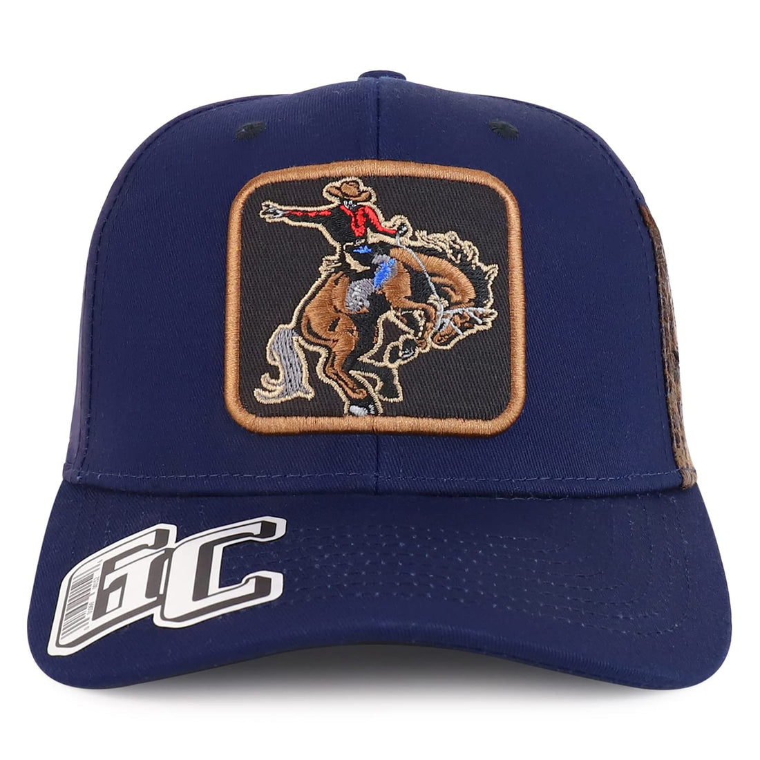 Trendy Apparel Shop Rodeo Embroidered Curved Bill Laser Punching Back Baseball Cap