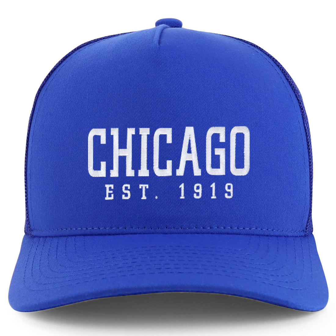 Trendy Apparel Shop Chicago Est.1919 Embroidered 5 Panel Snapback Trucker Cap
