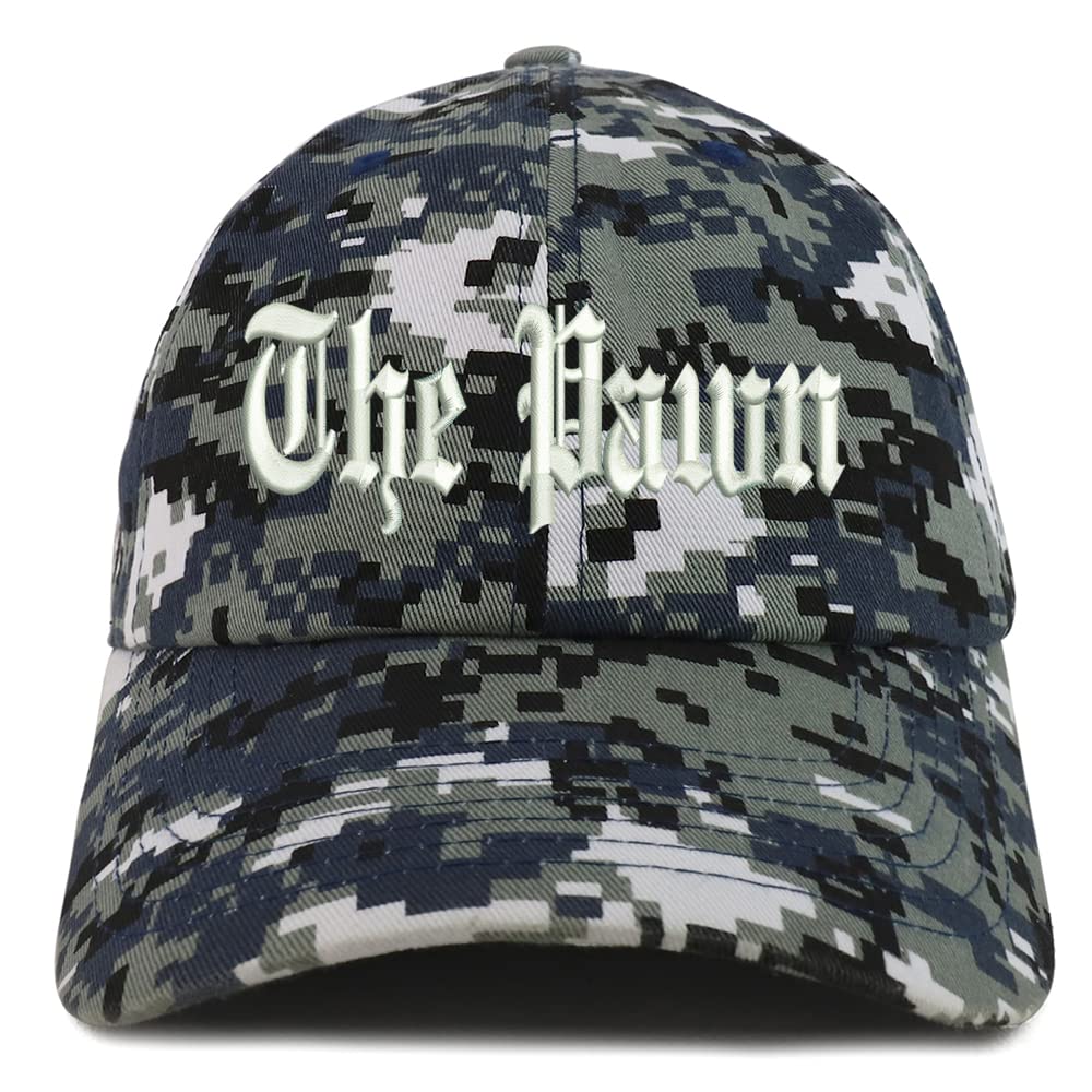 Trendy Apparel Shop The Pawn Old English Low Profile Soft Cotton Baseball Cap