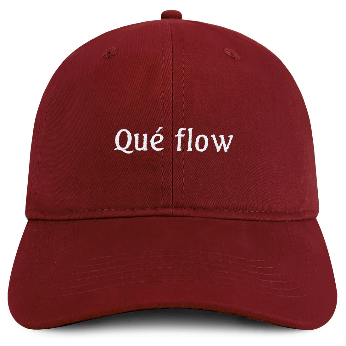 Trendy Apparel Shop Que Flow Embroidered Cotton Low Profile Dad Hat