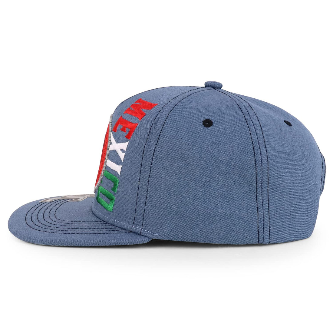 Trendy Apparel Shop Mexico Eagle Embroidered Flatbill Snapback Cap