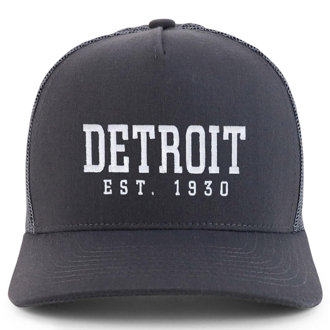 Trendy Apparel Shop Detroit Est.1930 Embroidered 5 Panel Snapback Trucker Cap