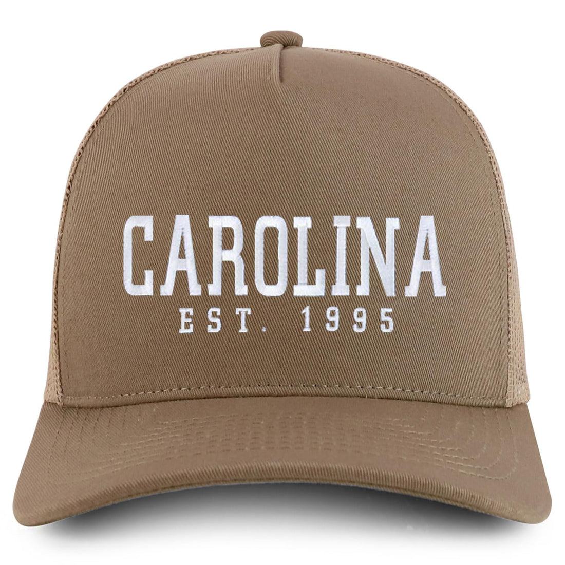Trendy Apparel Shop Carolina Est.1995 Embroidered 5 Panel Snapback Trucker Cap