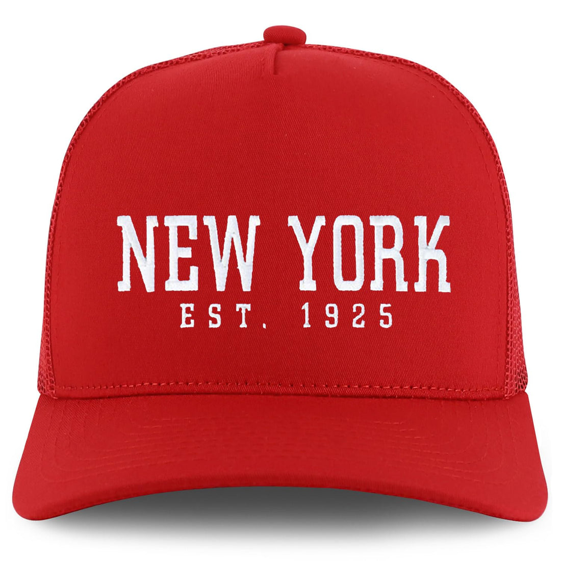 Trendy Apparel Shop New York Est.1925 Embroidered 5 Panel Snapback Trucker Cap