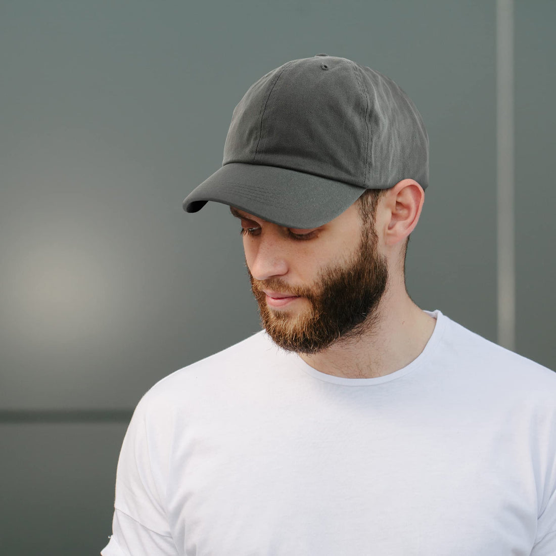 Trendy Apparel Shop Oversize XXL Plain Unstructured Soft Crown Cotton Dad Hat