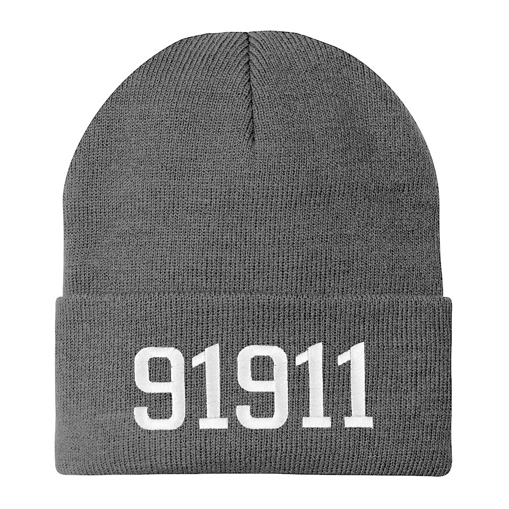 Trendy Apparel Shop 91911 Chula Vista CA Old English Embroidered Long Cuff Beanie