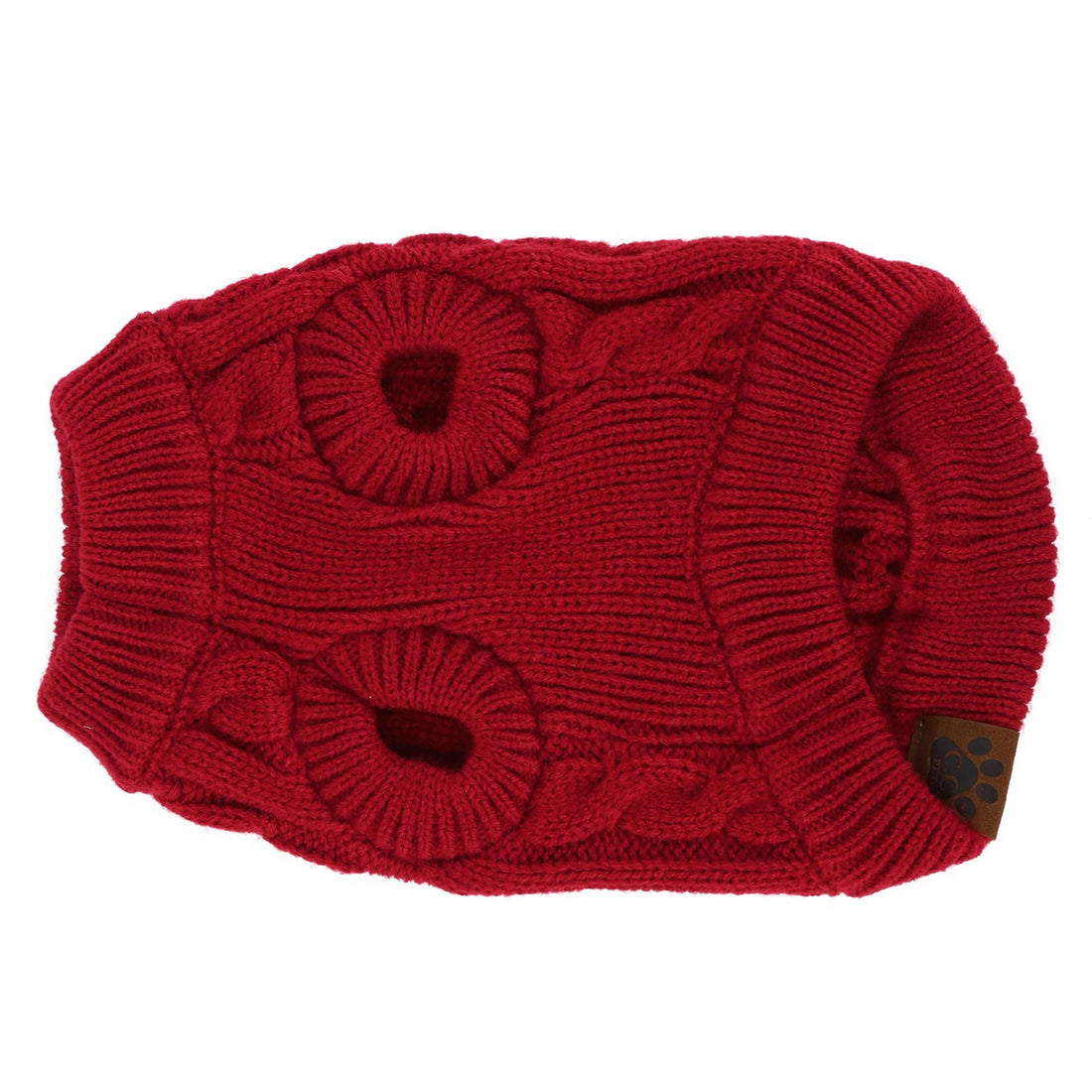 Trendy Apparel Shop Cable Knitted Dog Puppy Pet Sweater