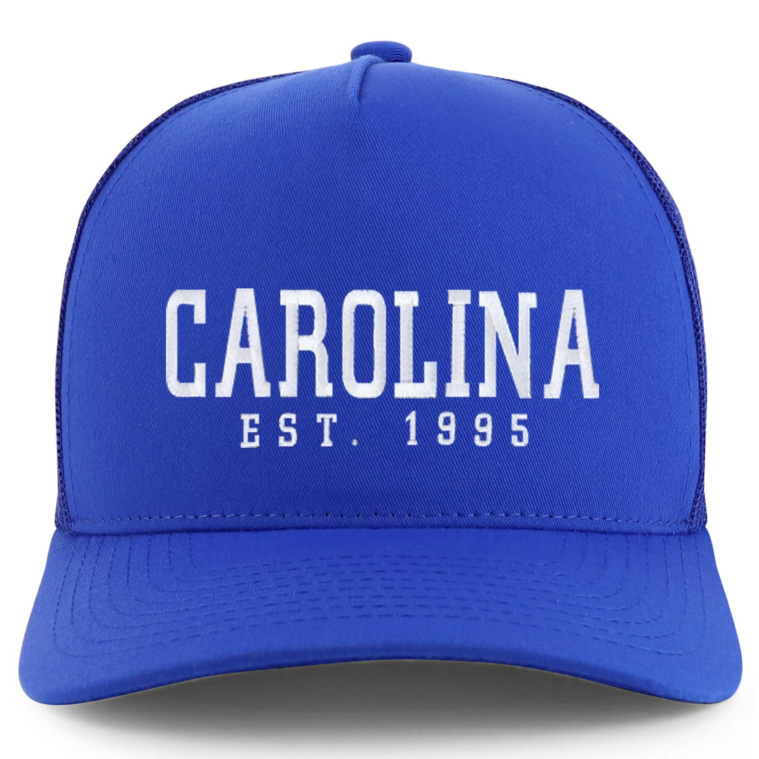 Trendy Apparel Shop Carolina Est.1995 Embroidered 5 Panel Snapback Trucker Cap