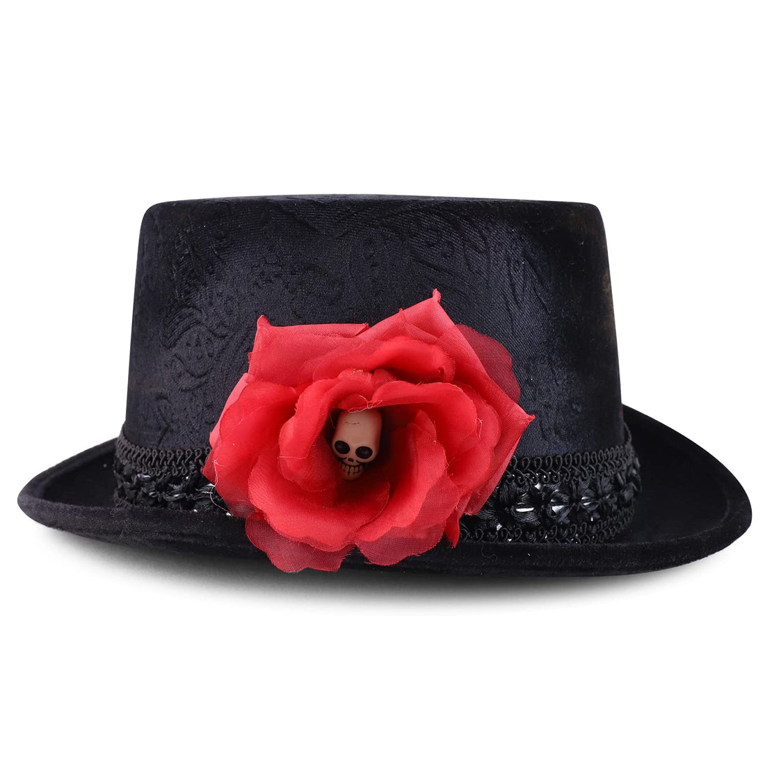 Trendy Apparel Shop Halloween Dia de Los Muertos Themed Costume Top Hat