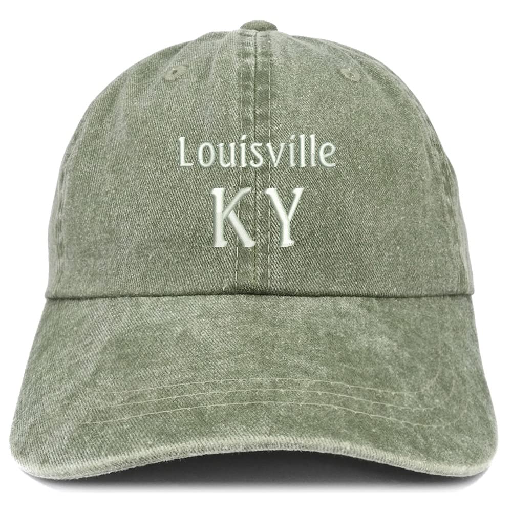 Trendy Apparel Shop Louisville KY Embroidered Pigment Dyed Washed Baseball Cap