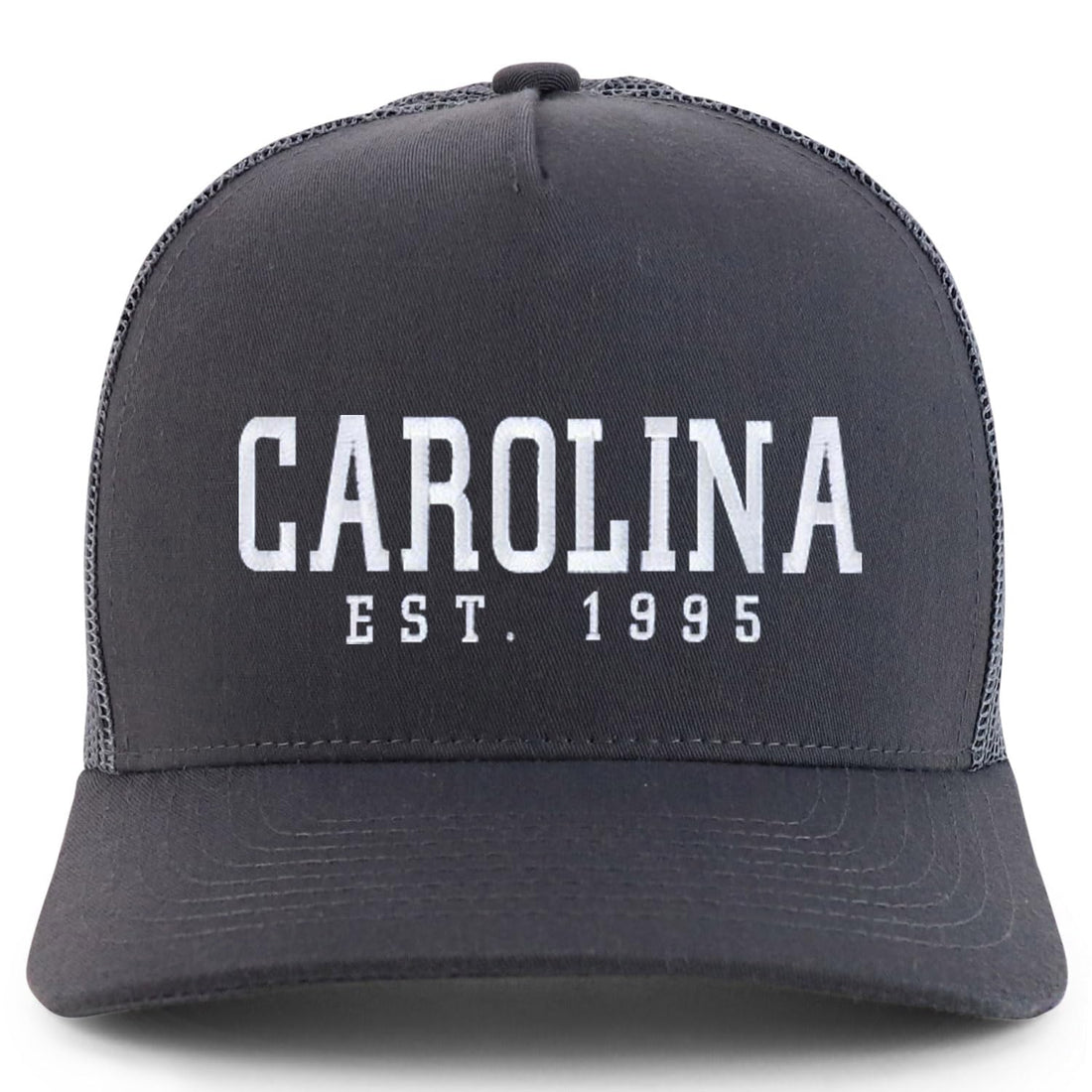 Trendy Apparel Shop Carolina Est.1995 Embroidered 5 Panel Snapback Trucker Cap