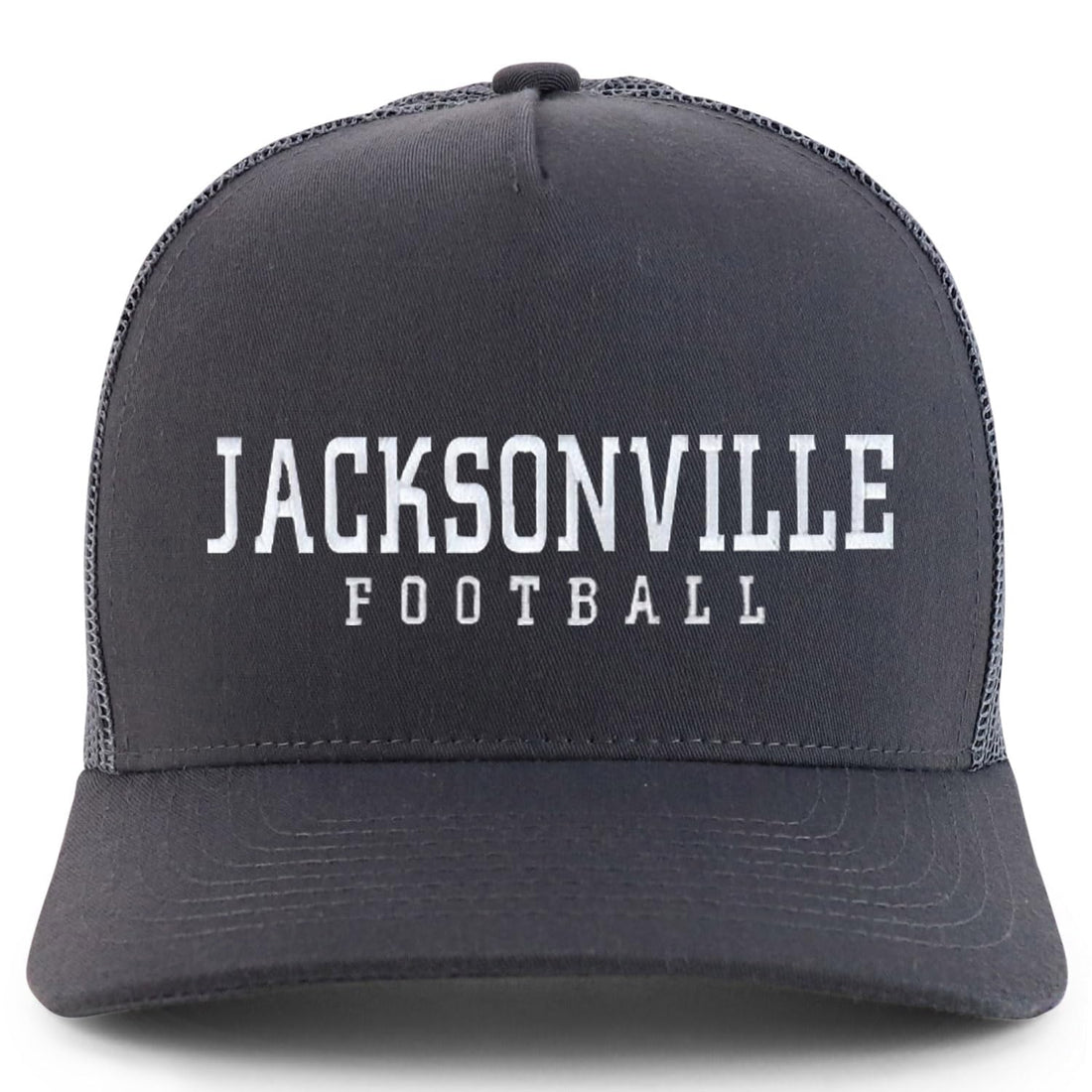 Trendy Apparel Shop Jacksonville Embroidered 5 Panel Snapback Trucker Cap