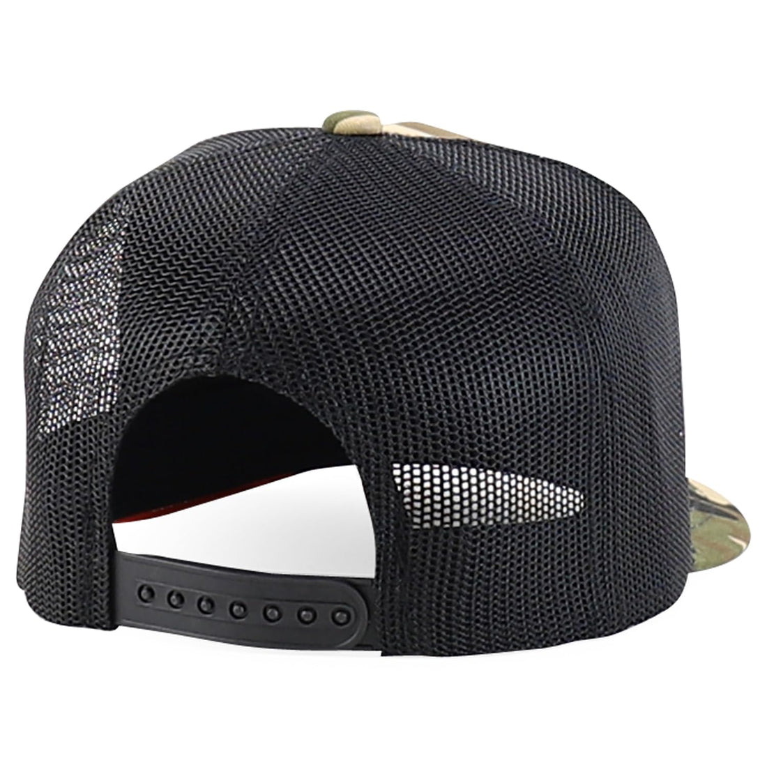 Trendy Apparel Shop 5 Panel Structured Trucker Cap with Mexico Flag Design Undervisor
