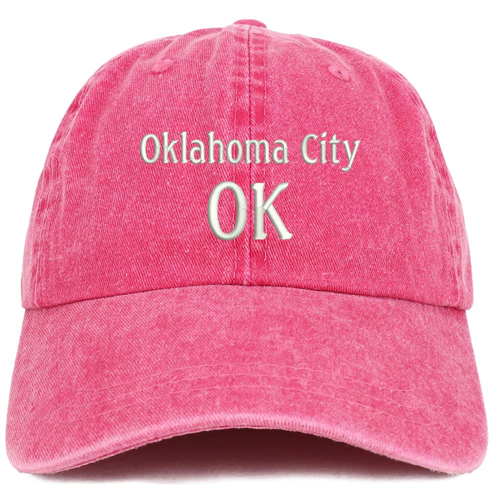 Trendy Apparel Shop Oklahoma City OK Embroidered Pigment Dyed Washed Baseball Cap