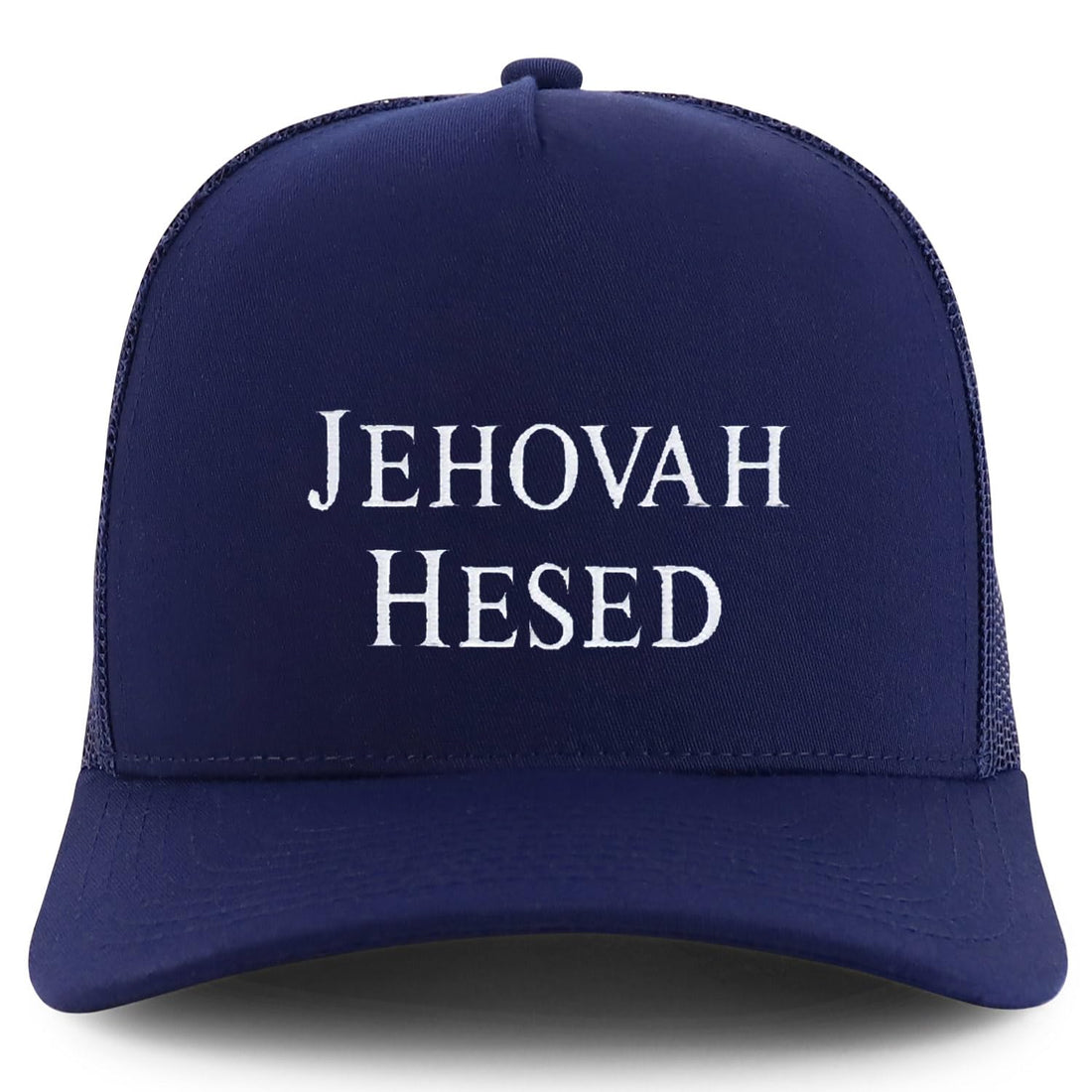 Trendy Apparel Shop Jehovah Hesed Embroidered 5 Panel Snapback Trucker Cap