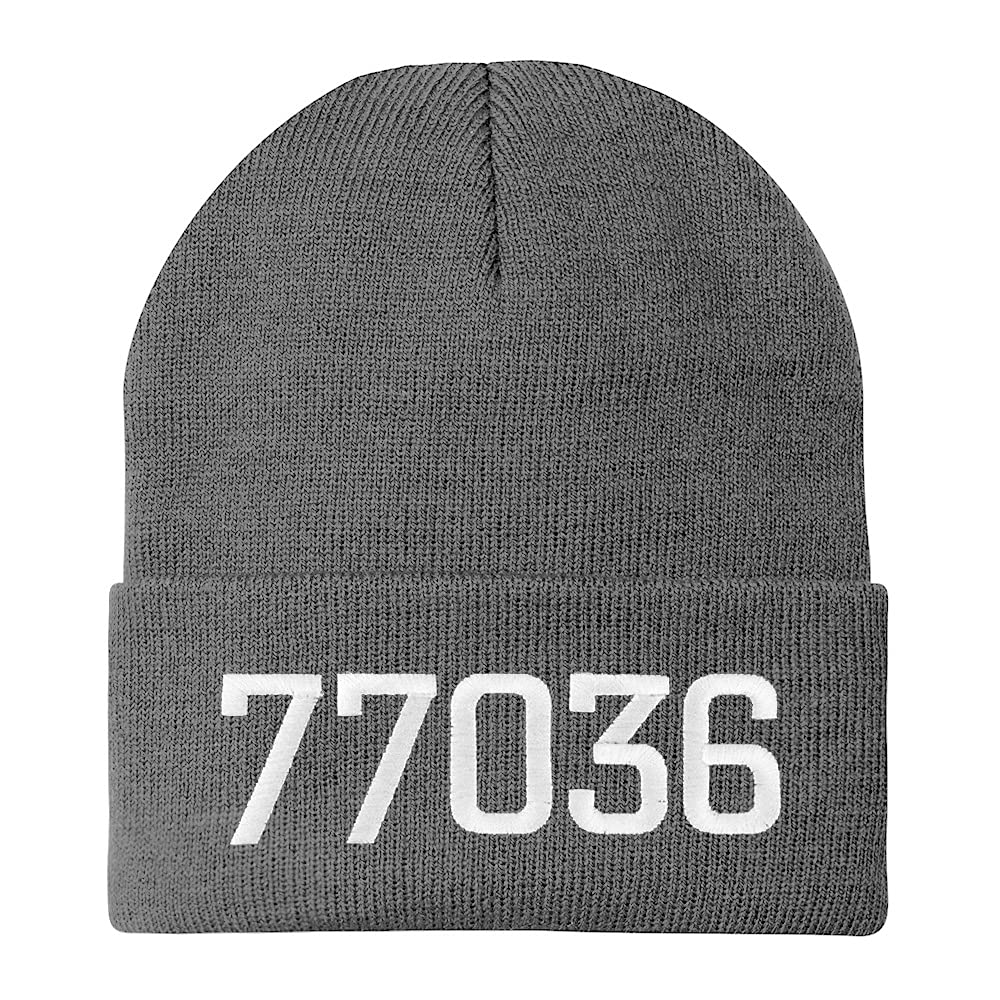 Trendy Apparel Shop 77036 Houston TX Old English Embroidered Long Cuff Beanie