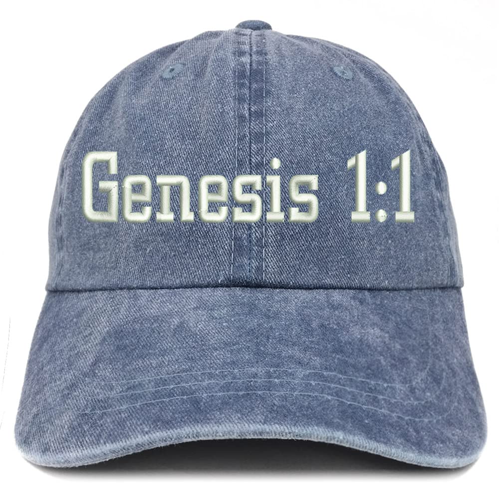 Trendy Apparel Shop Genesis 1:1 Washed Pigment Dyed Baseball Cap