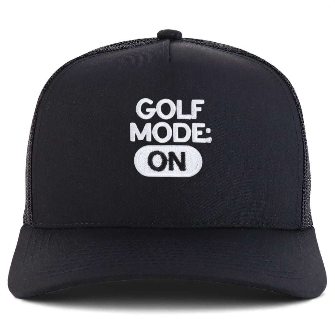 Trendy Apparel Shop Golf Mode On Embroidered 5 Panel Snapback Trucker Cap