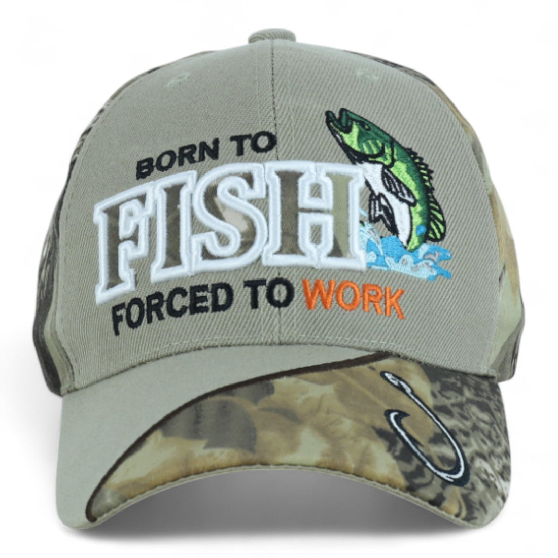 Trendy Apparel Shop 6 Panel Structured Fishing Embroidered Ball Cap