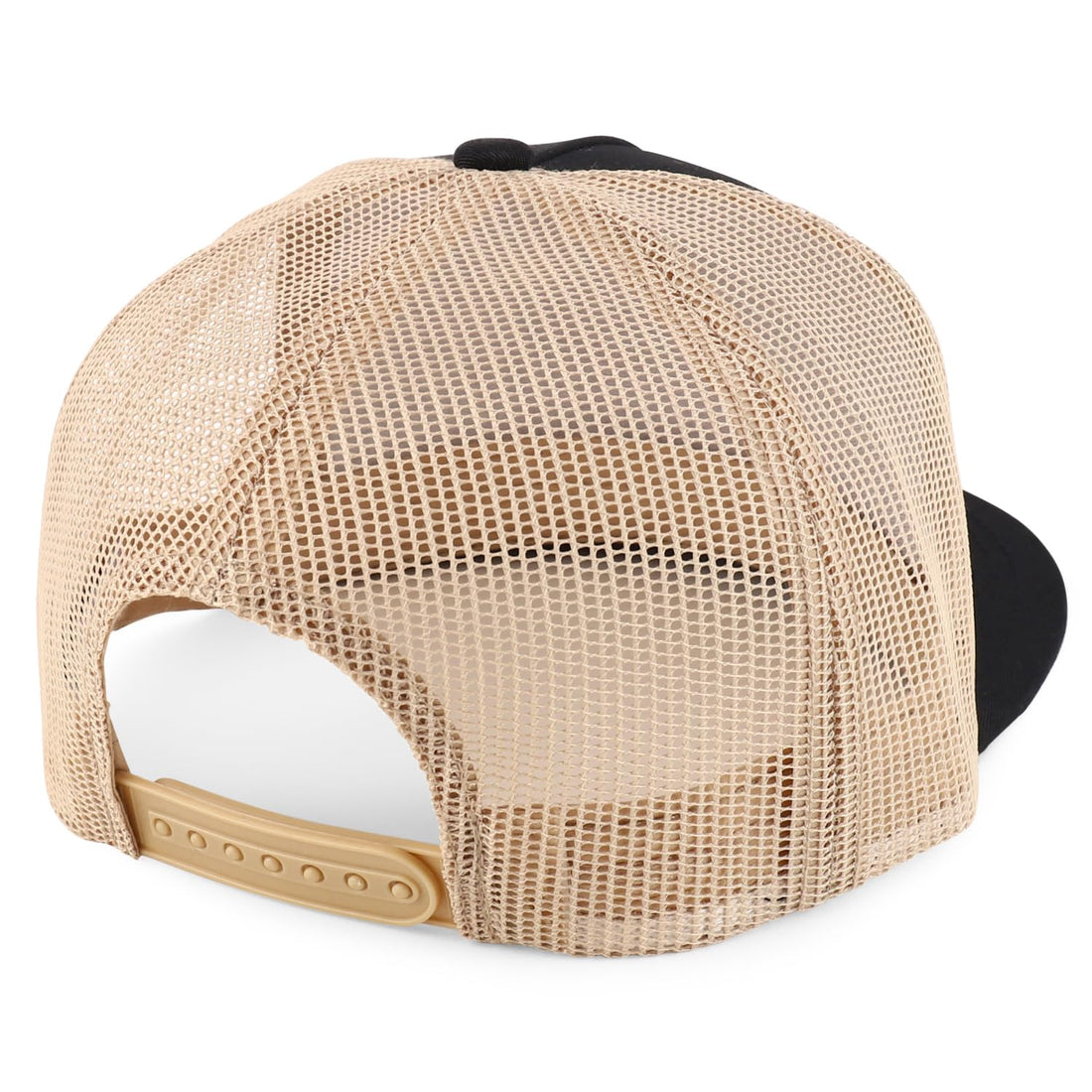 Trendy Apparel Shop Structured High Crown 5 Panel Round Flat Bill Trucker Cap