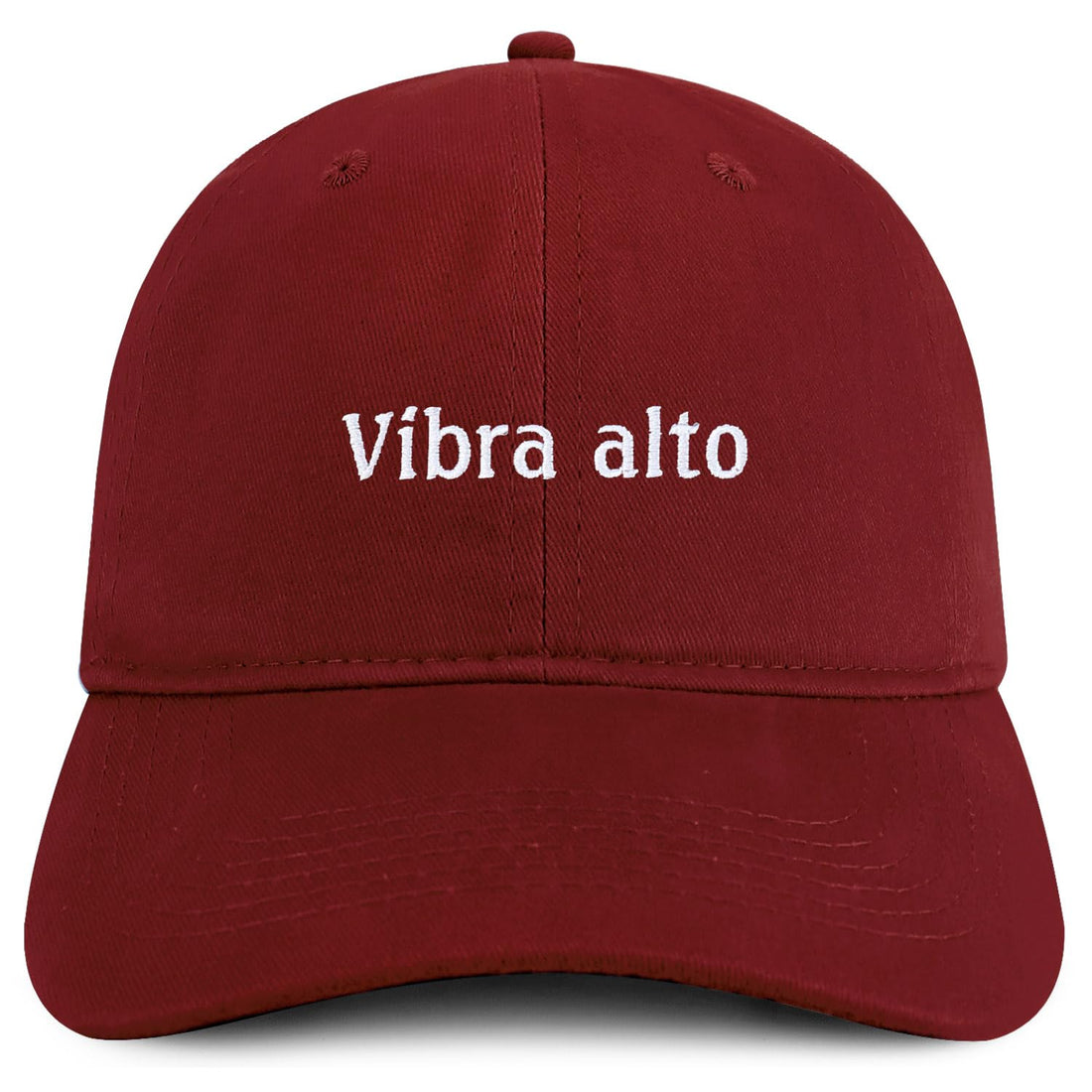 Trendy Apparel Shop Vibra Alto Embroidered Cotton Low Profile Dad Hat