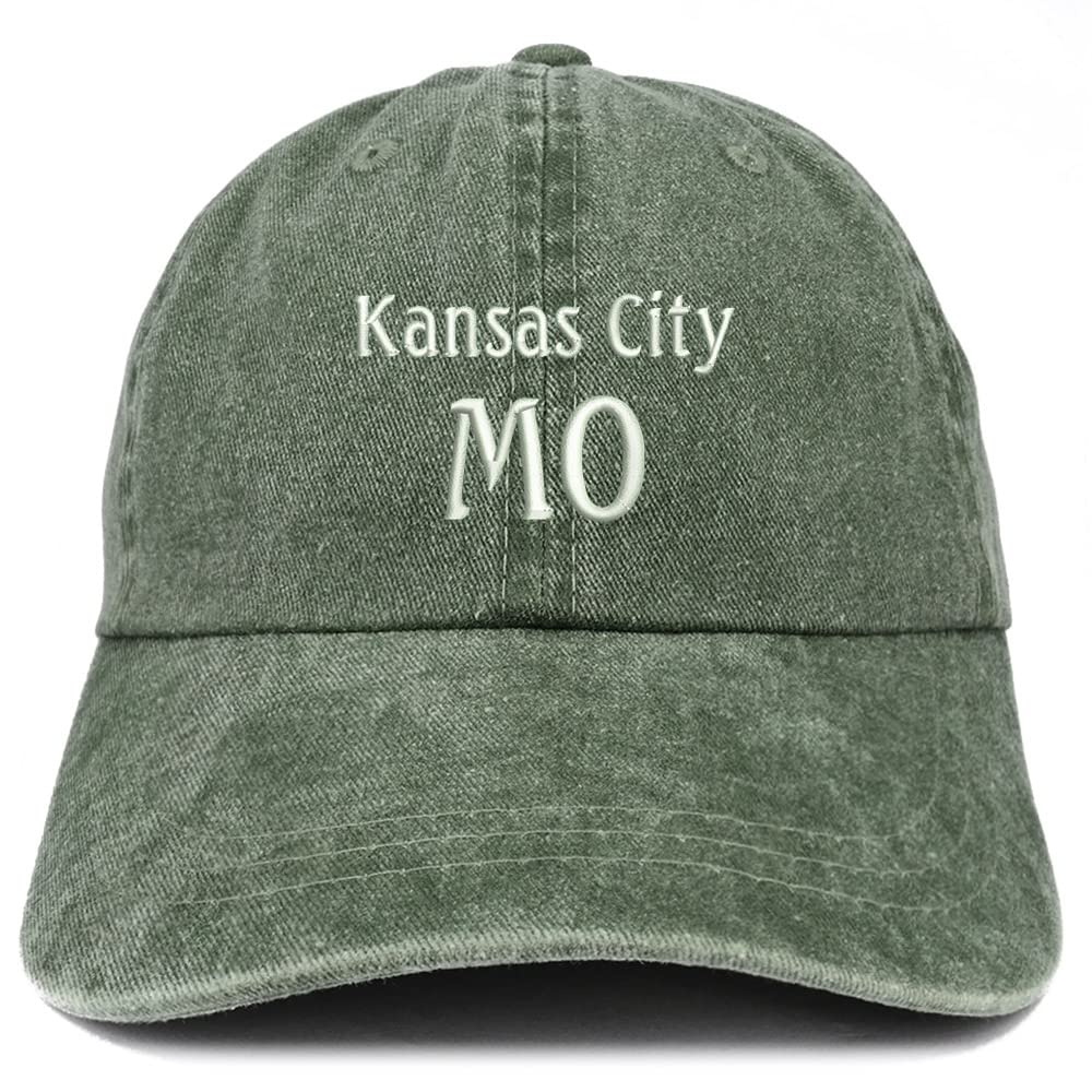 Trendy Apparel Shop Kansas City MO Embroidered Pigment Dyed Washed Baseball Cap