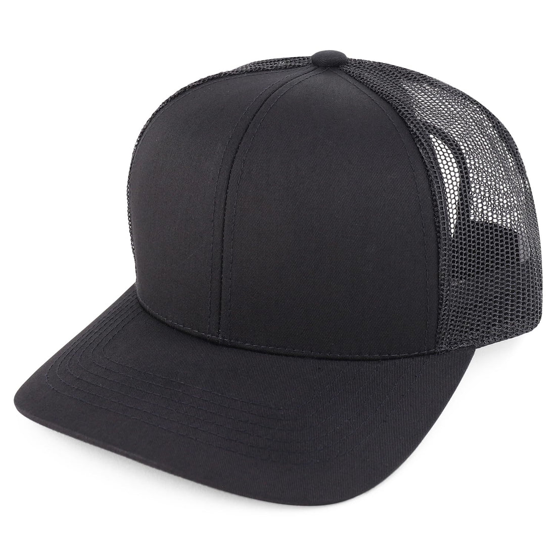 Trendy Apparel Shop Structured High Profile 6 Panel Mesh Trucker Baseball Cap