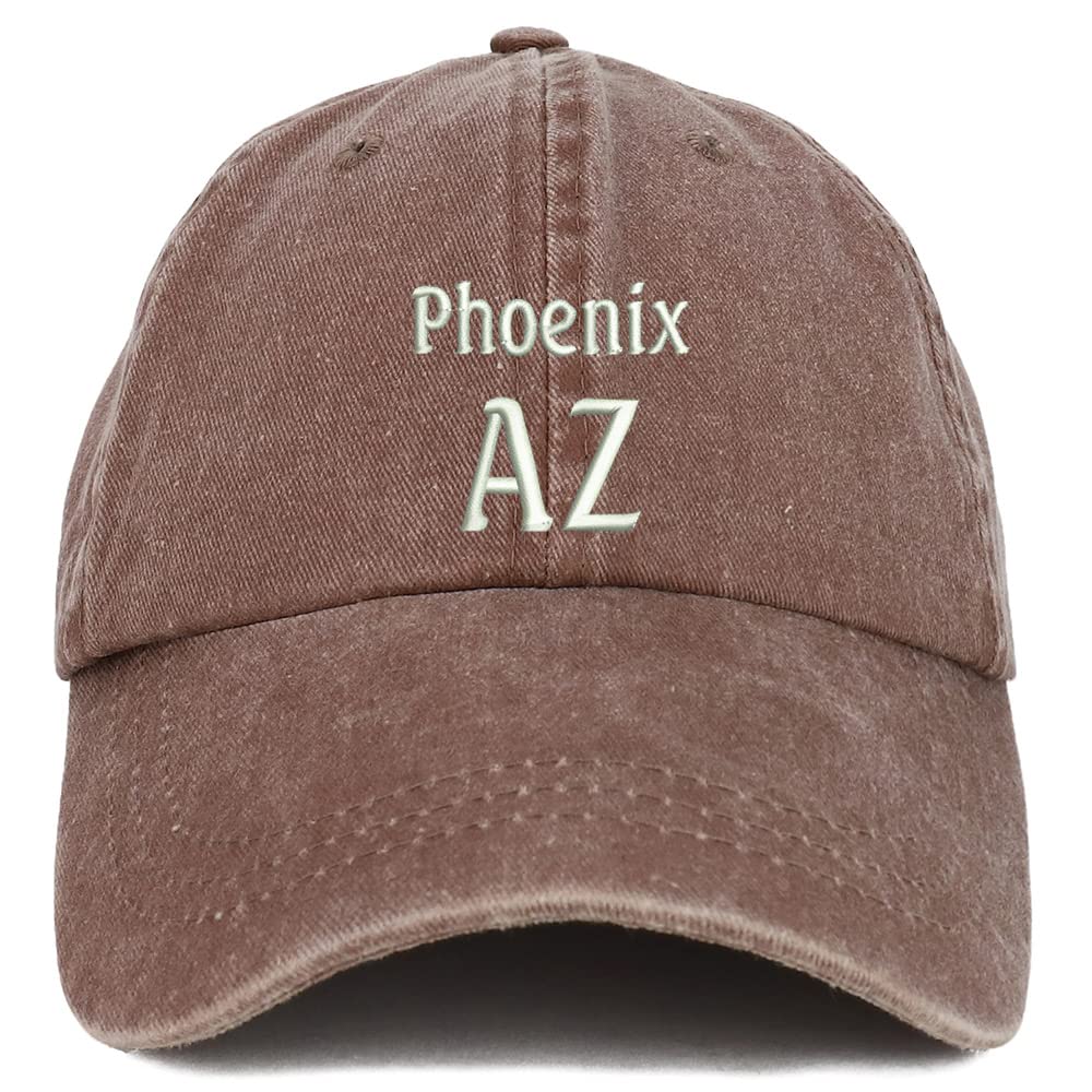 Trendy Apparel Shop Phoenix AZ Embroidered Pigment Dyed Washed Baseball Cap