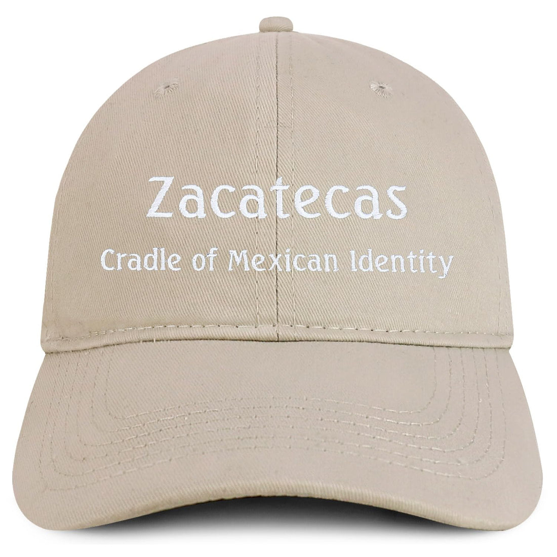 Trendy Apparel Shop Zacatecas Cradle of Mexican Identity Embroidered Cotton Low Profile Dad Hat