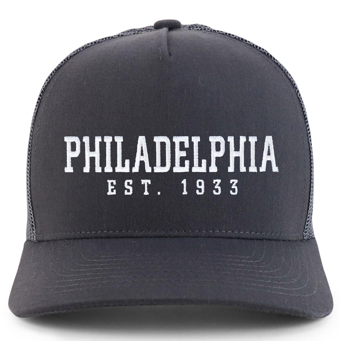 Trendy Apparel Shop Philadelphia Est.1933 Embroidered 5 Panel Snapback Trucker Cap
