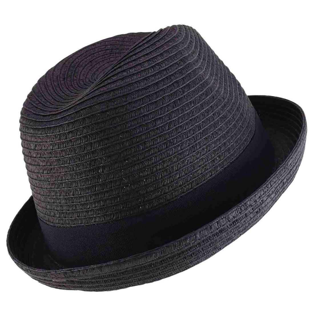 Trendy Apparel Shop Men's Toyo Paper Braid Upturn Brim Summer Fedora Hat
