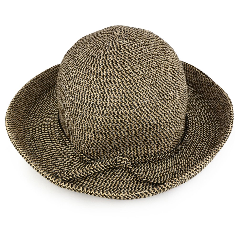 Trendy Apparel Shop Ladies Large Kettle Brim Stylish Paper Braid Summer Hat