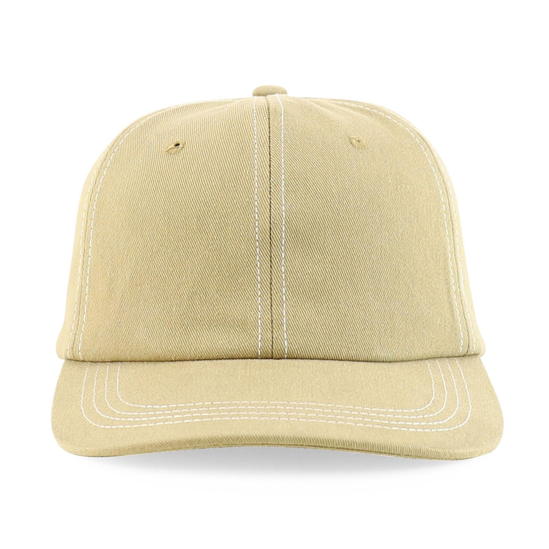 Trendy Apparel Shop XXL Oversize Unstructured Washed Cotton Ball Cap with White Stitching