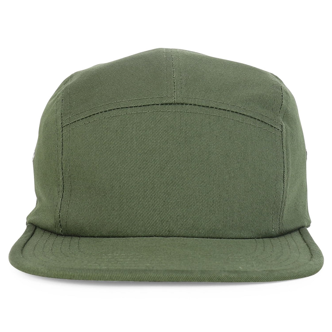 Trendy Apparel Shop XXL Oversized 5 Panel Cotton Bicycle Rider Cap - Olive - 2XL