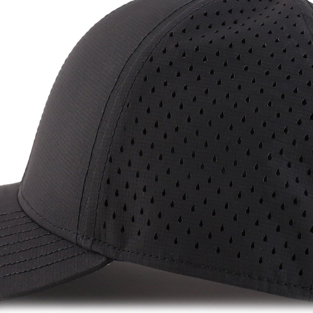 Trendy Apparel Shop Oversize XXL Laser Cut Holes Back Performance Snapback Ball Cap