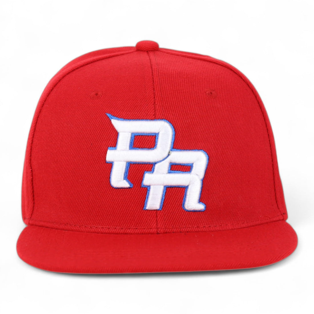 Trendy Apparel Shop Puerto Rico Embroidered Round Flat Bill Snapback Cap