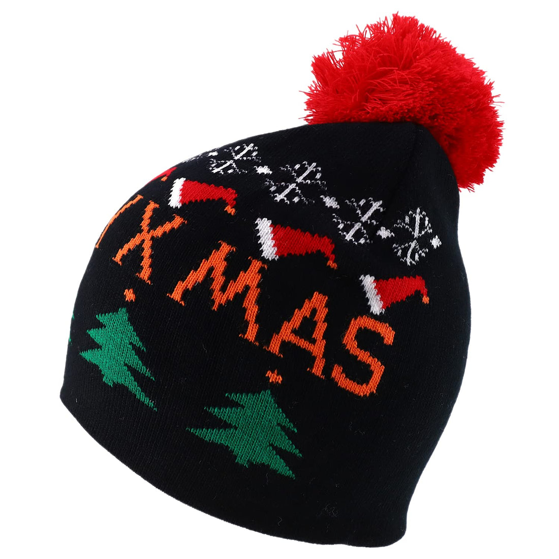 Trendy Apparel Shop 10 Styles Christmas Winter Short Beanies with Pompom