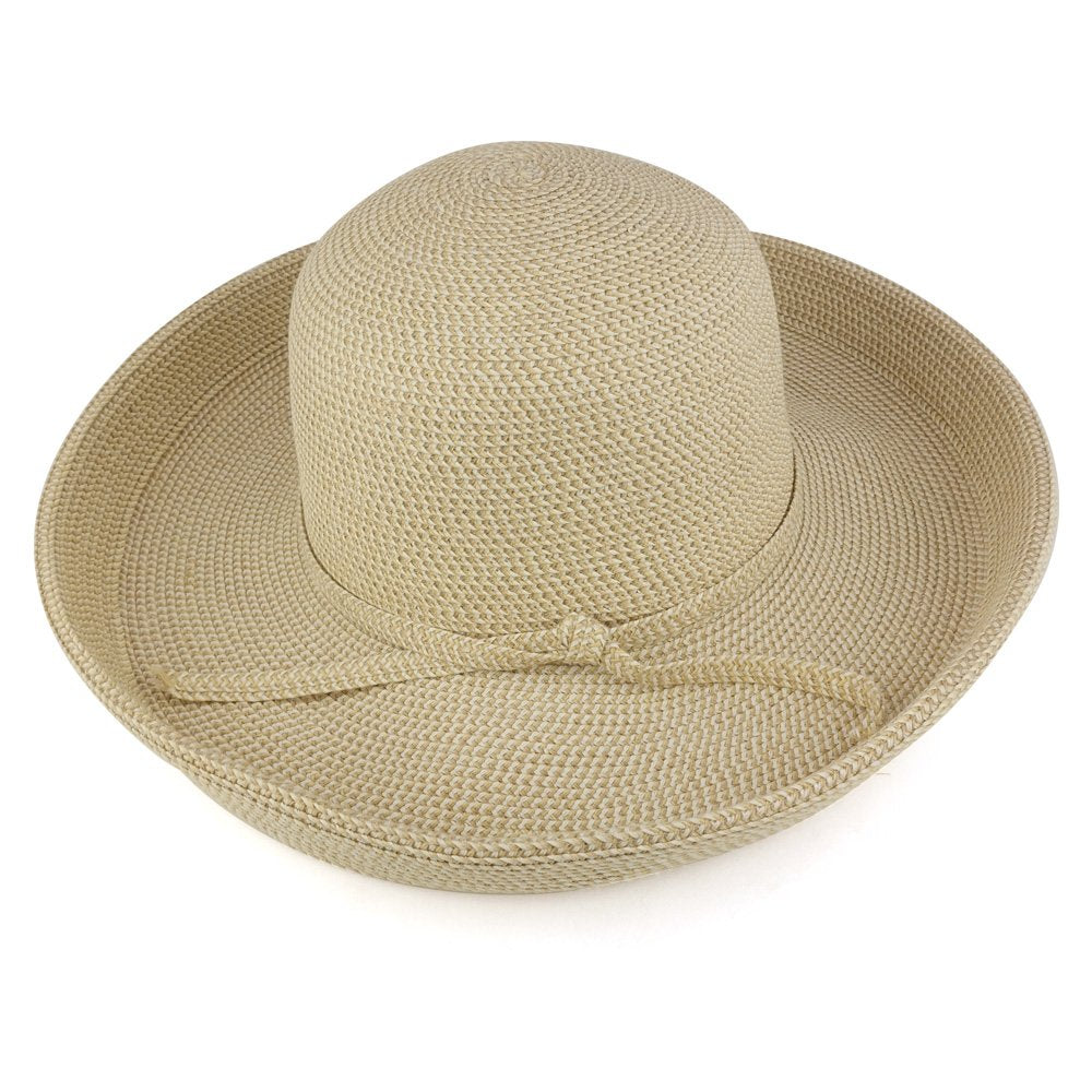 Trendy Apparel Shop Ladies Kettle Medium Brim Summer Paper Braid Straw Fashionable Hat