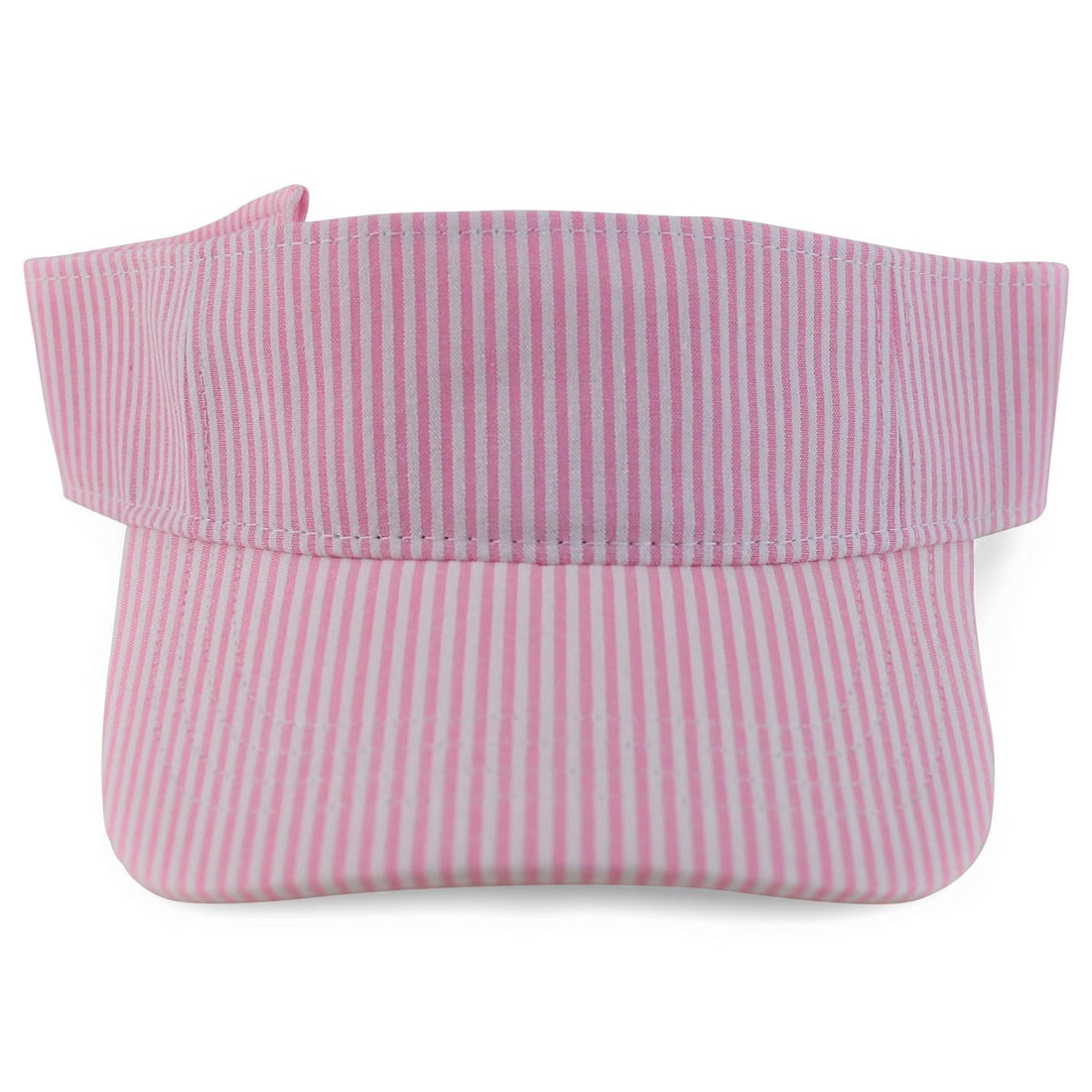 Trendy Apparel Shop Lightweight Cotton Seersucker Visor Cap