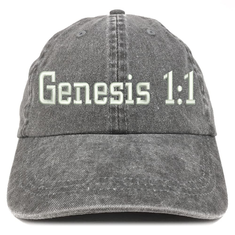 Trendy Apparel Shop Genesis 1:1 Washed Pigment Dyed Baseball Cap