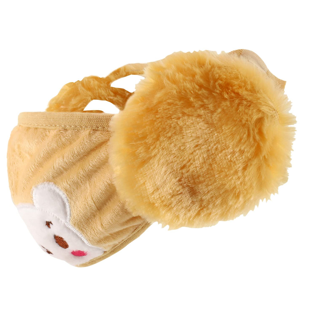 Trendy Apparel Shop Kids Winter Animal Face Cartoon Bear Mask & Earmuffs