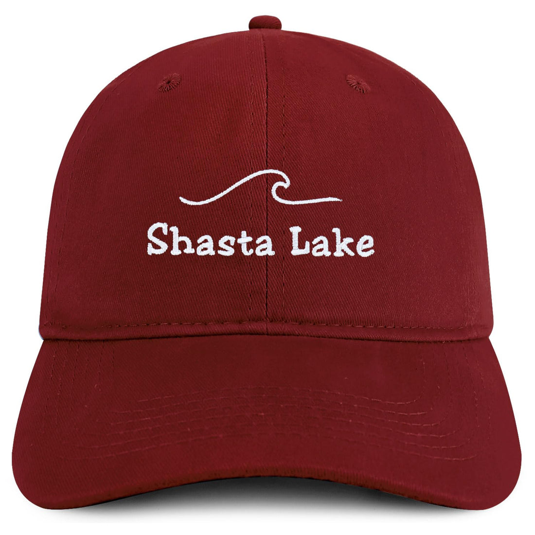Trendy Apparel Shop Shasta Lake Embroidered Cotton Unstructured Low Profile Dad Hat