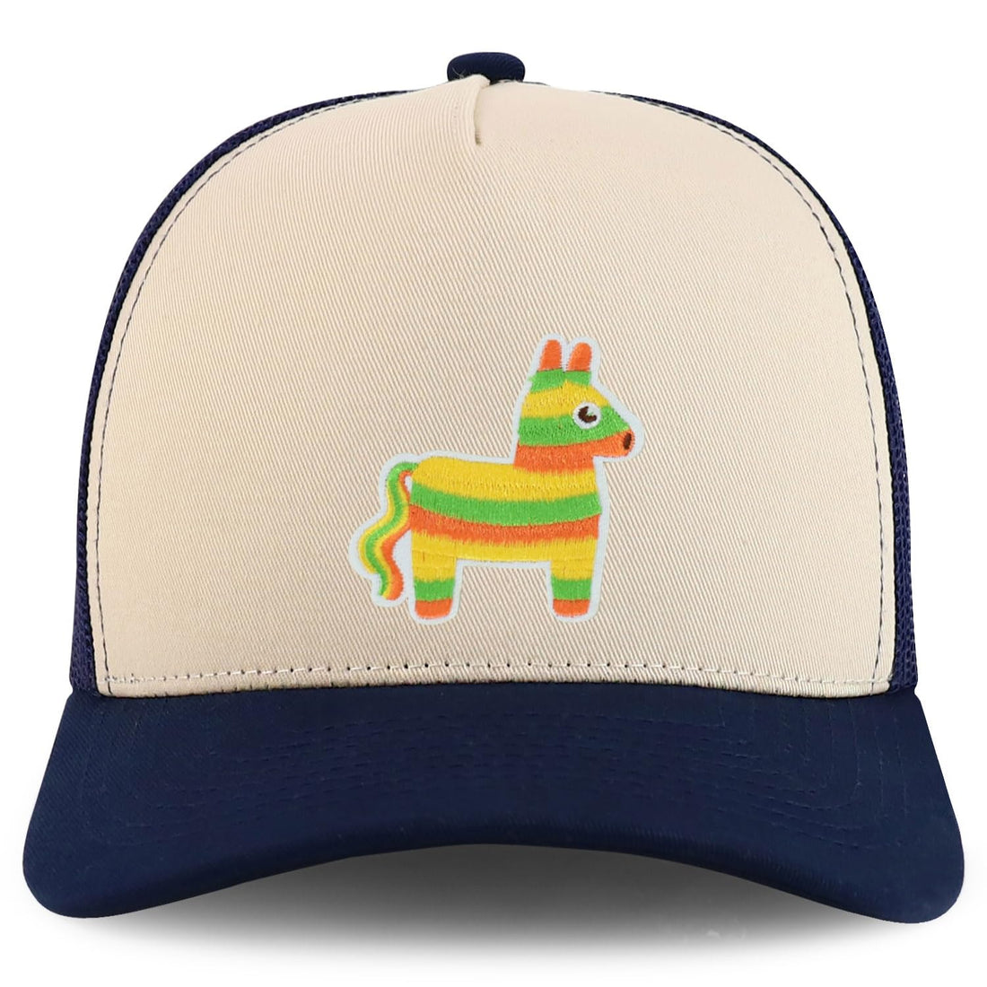 Trendy Apparel Shop Mexican Fiesta Pinata Donkey Embroidered Patch Trucker Cap