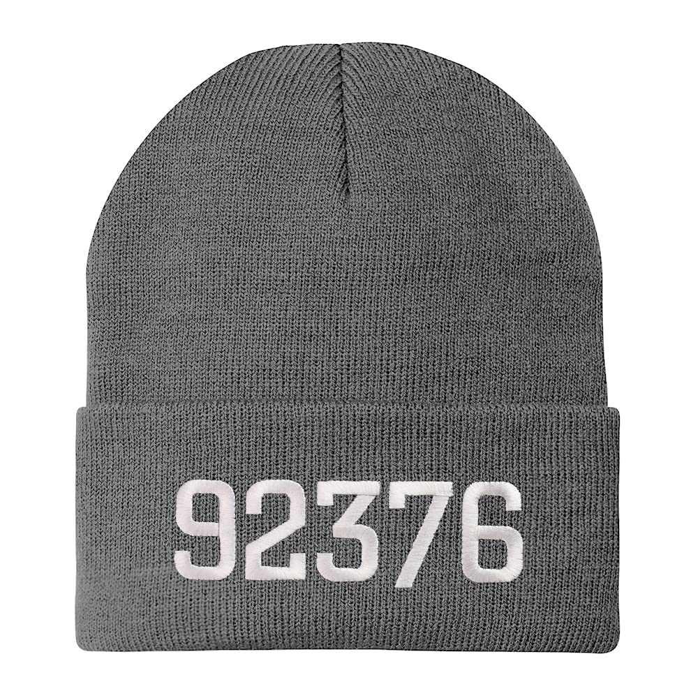 Trendy Apparel Shop 92376 Rialto CA Old English Embroidered Long Cuff Beanie