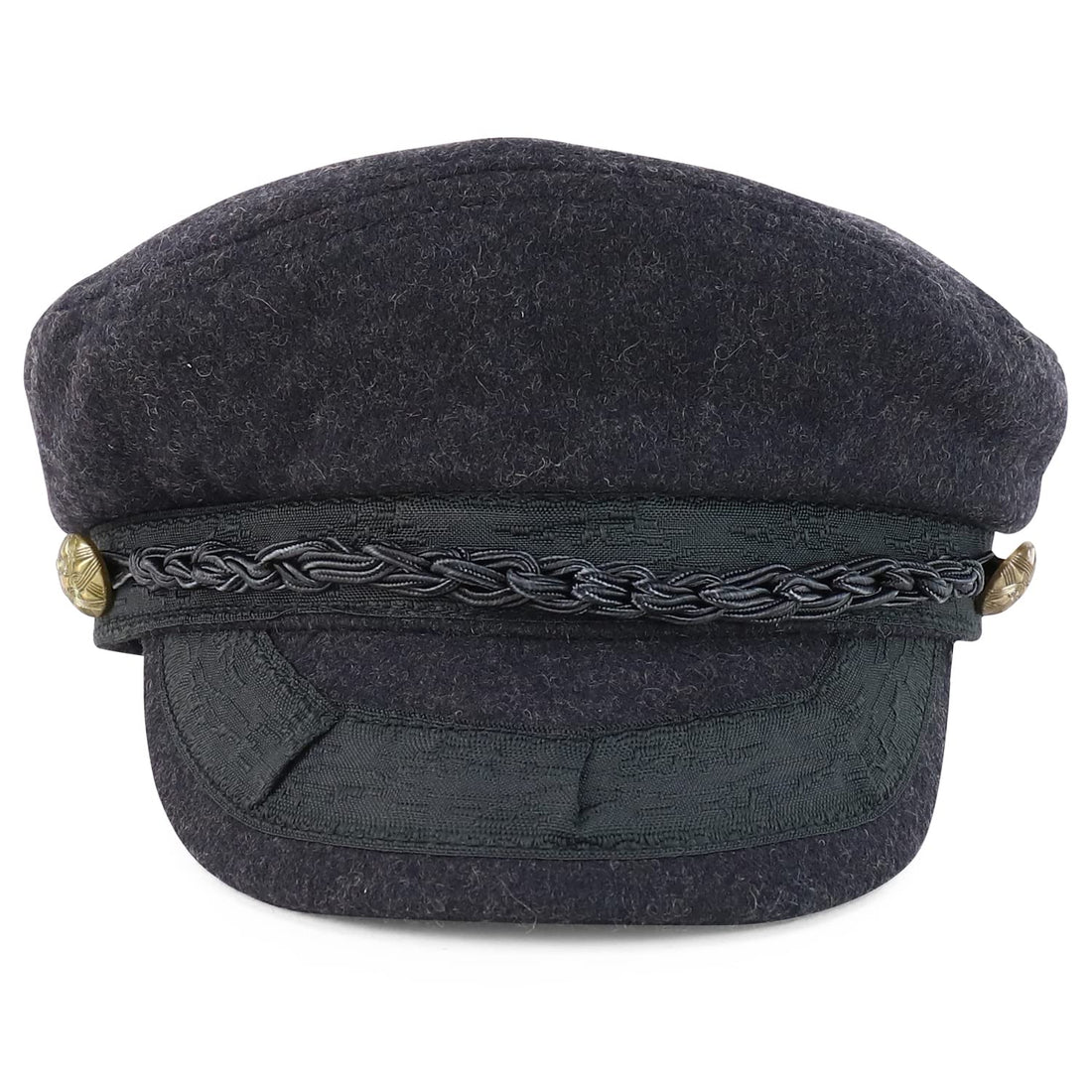 Trendy Apparel Shop 100% Cotton Baker Boy Cap with Rope Band