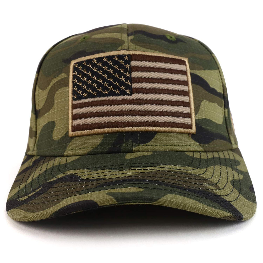 Trendy Apparel Shop 3D USA Flag Embroidered Structured Snapback Baseball Cap