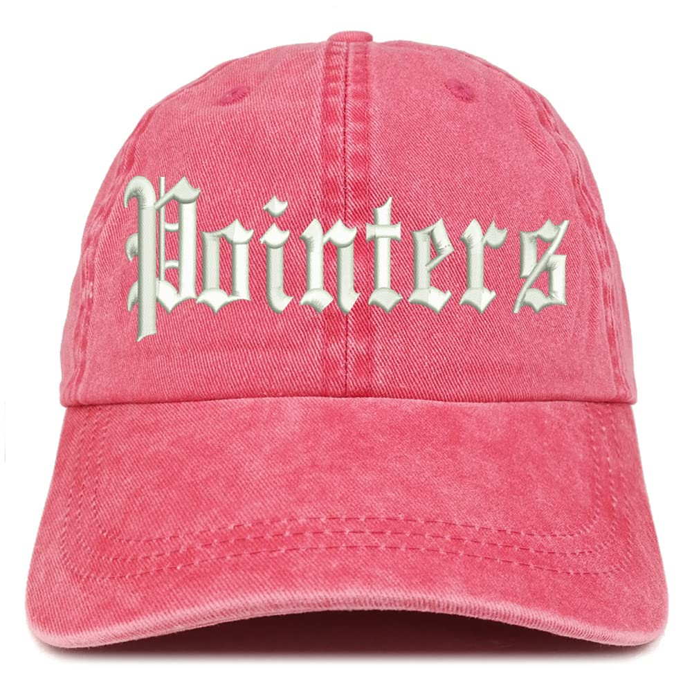 Trendy Apparel Shop Old English Pointers Washed Pigment Dyed Baseball Cap
