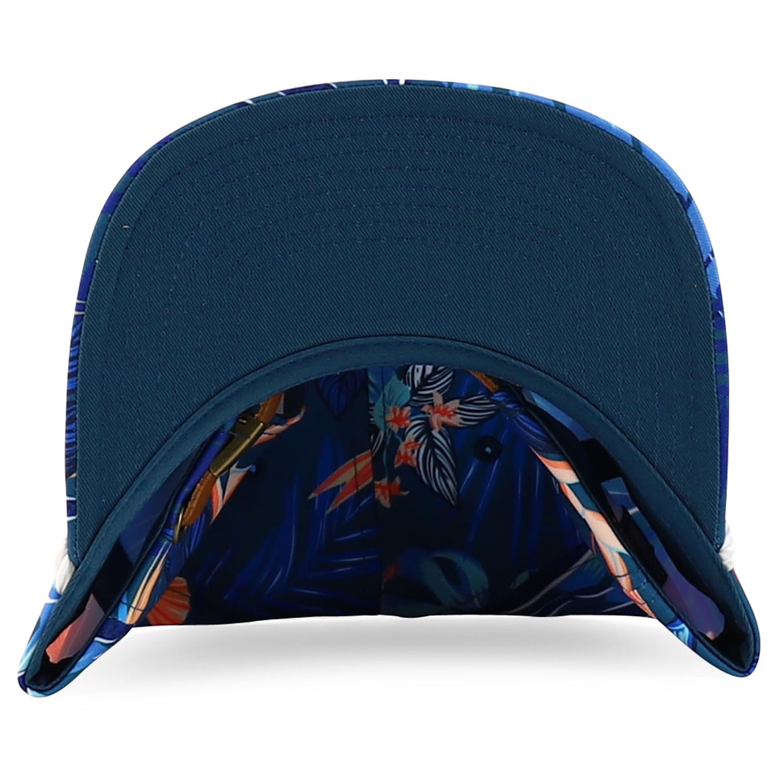 Trendy Apparel Shop Floral Print Unstructured 5 Panel Flatbill Rope Baseball Cap